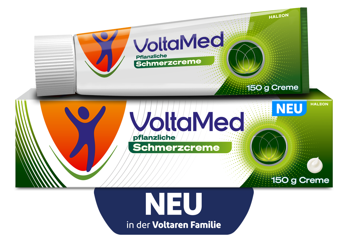 NEU in der Voltaren Familie: VoltaMed pflanzliche Schmerzcreme